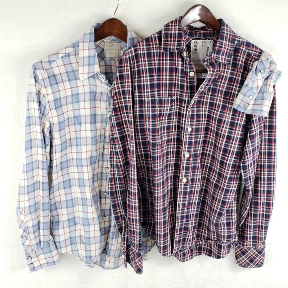 Billy Reid Other - Billy Reid long sleeve button up plaid bundle S
